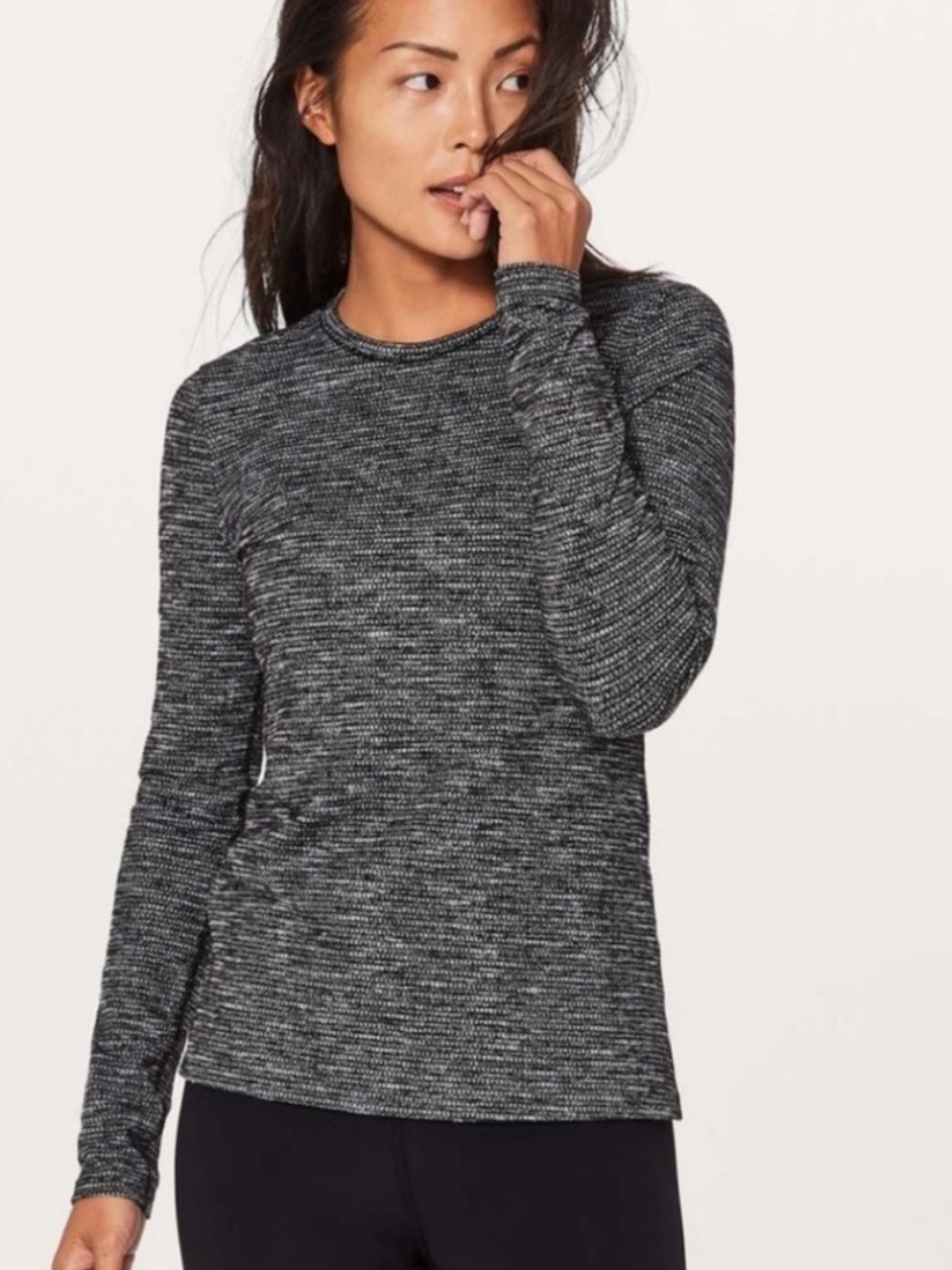 Lululemon Kitsilano Long Sleeve Top Coco Pique 6